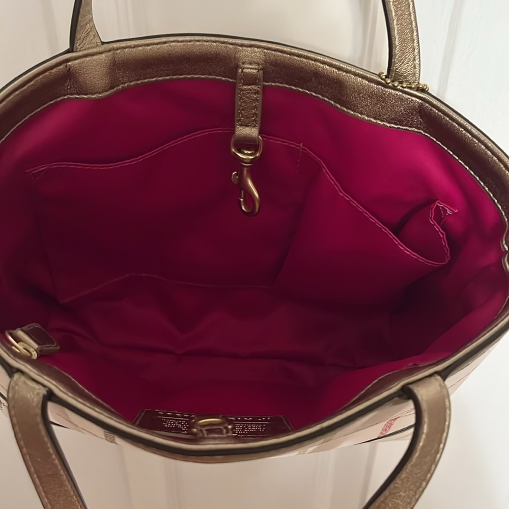 Coach Tattersall Plaid Tote Bag - Picture 3 of 7